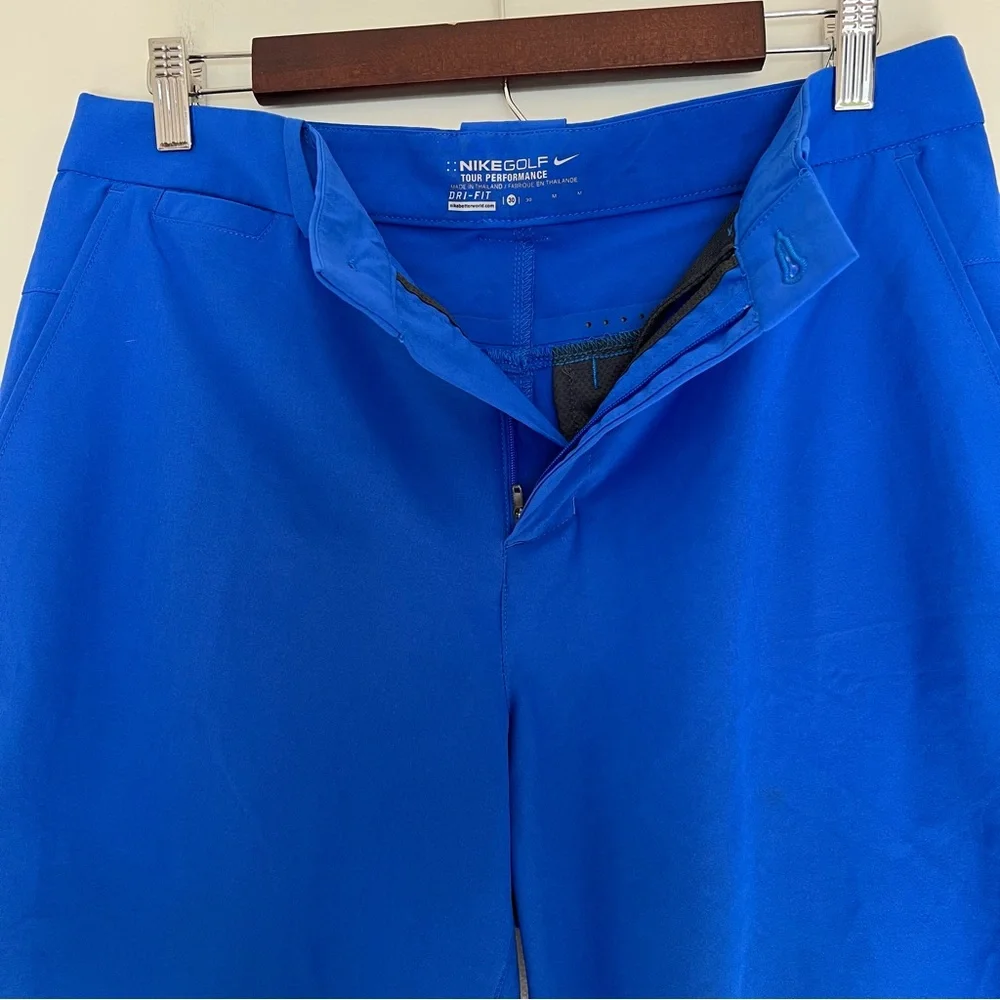 Nike Golf Tour Performance Dri-Fit Men’s Size 30 or Medium Royal Blue Shorts